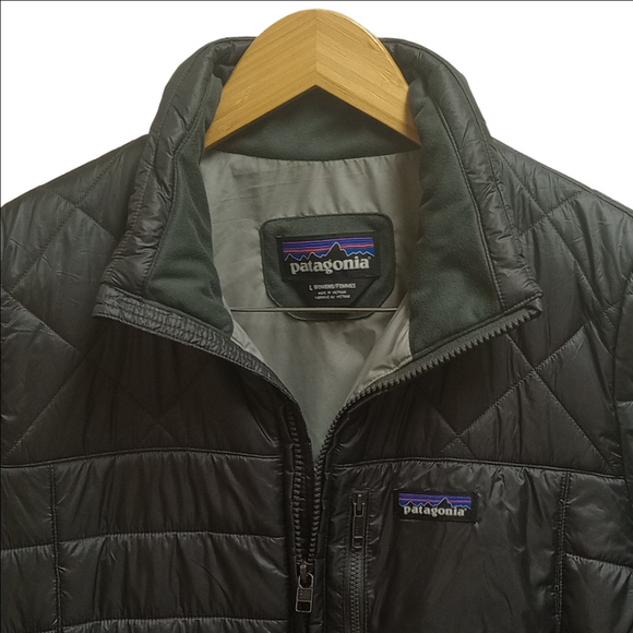 ❄️PATAGONIA "RADALIE" DARK GRAY LONG QUILTED PUFFER WOMEN'S PARKA COAT - Picture 4 of 13